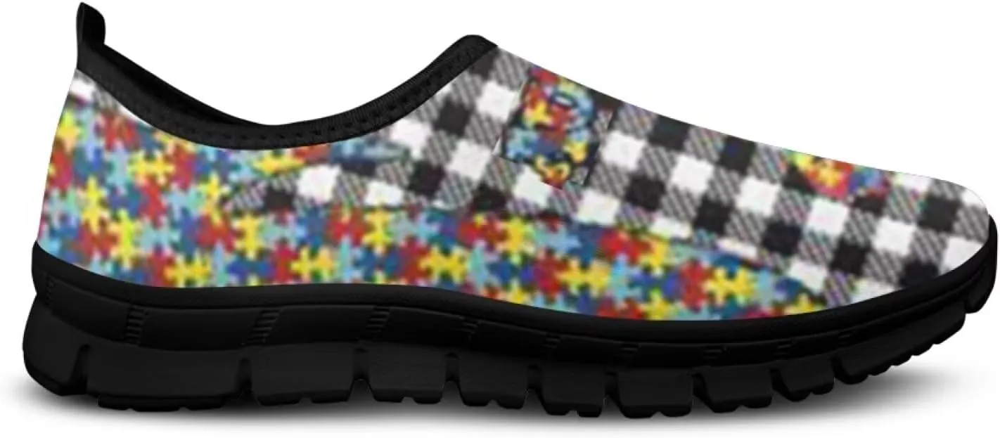 Walking Shoes for Women Slip On Low Top Casual Flat Sneakers Lightweight Breathable Mesh Tennis Footwear