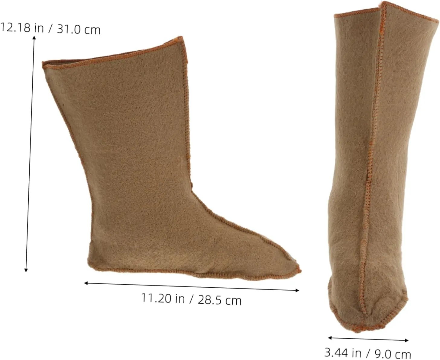Warm Winter Boots for Men Heavy Duty Lined Socks Waterproof Snow Hiking Boots Cozy Liners