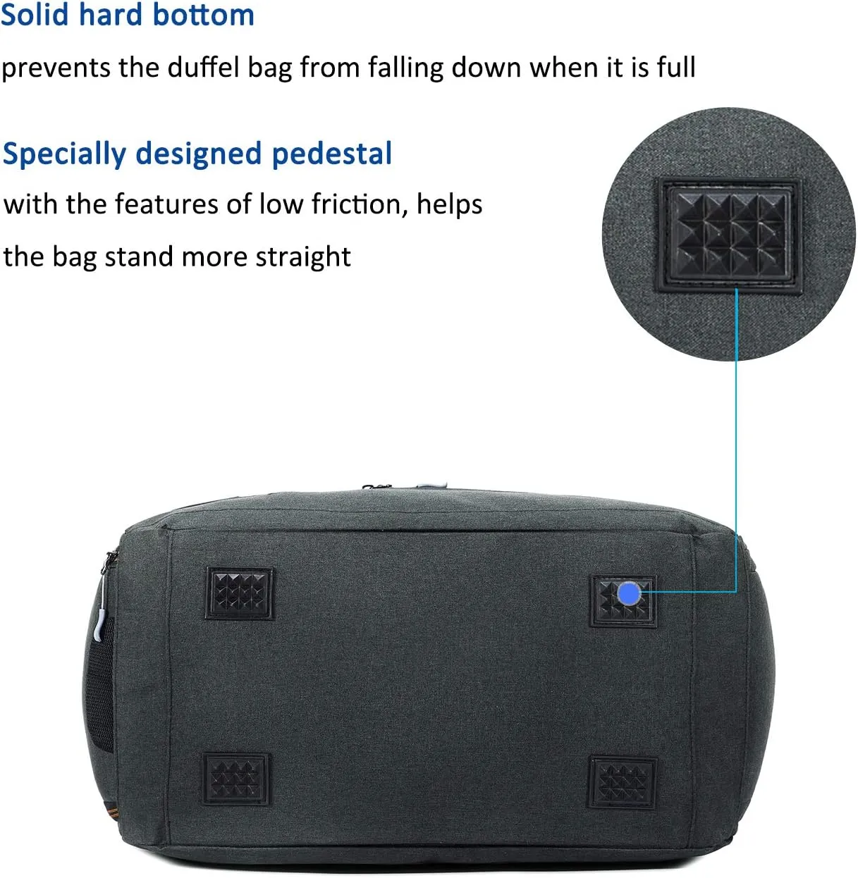 Water Resistant Sports Gym Travel Weekender Duffel Bag with Shoe Compartment