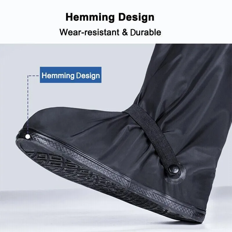 Waterproof Boot Gear Reusable Overshoe Rain Shoe Covers Anti-Slip Shoe Cover