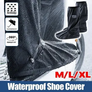 Waterproof Boot Gear Reusable Overshoe Rain Shoe Covers Anti-Slip Shoe Cover