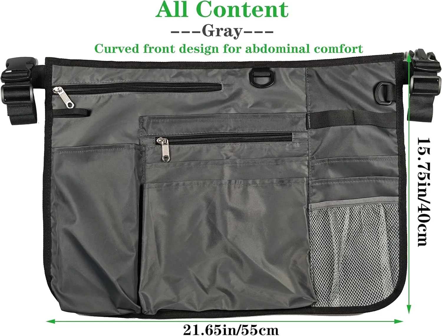 Waterproof Cleaning Apron with 8 Pockets,Housekeeping Uniform Supplies,Durable Caddy Costume Work Apron