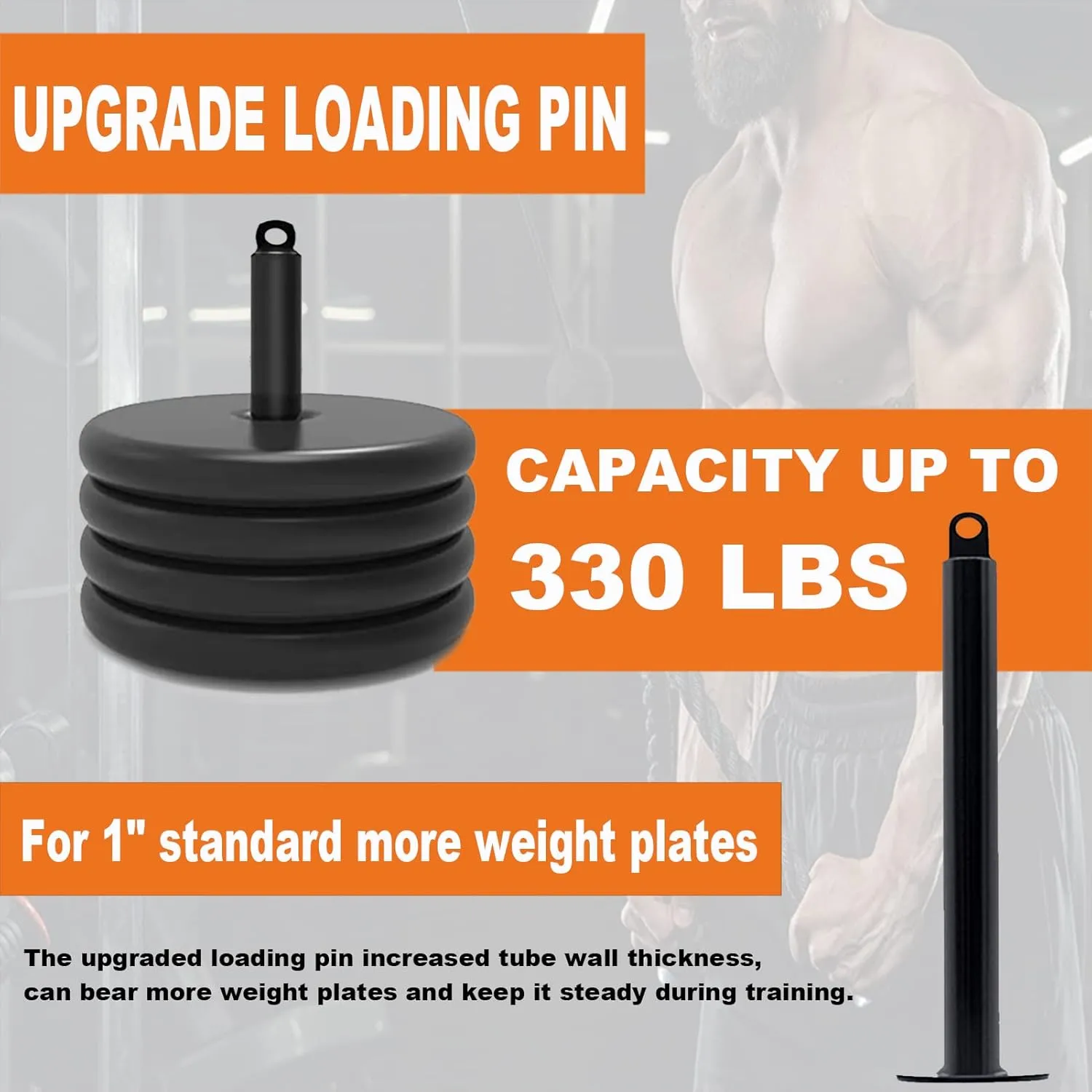 Weight Cable Pulley System Gym Upgraded Fitness LAT and Lift Pulley Attachments Tricep Workout Pulley System with Adjustable Length Cable for Home Gym LAT Pull Down Biceps Curl Tricep Arm Workouts