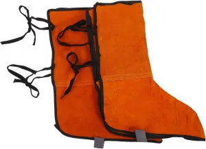 Welder Boot Covers Men's Welding Foot Protectors Non-slip Heat-resistant Breathable Easy to Wear Remove Welding Spats Random