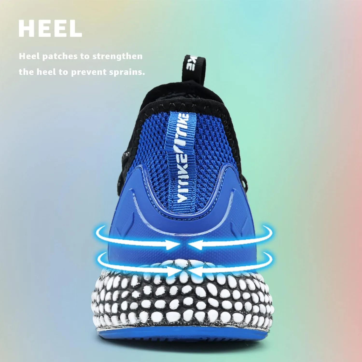 WETIKE Boy's Shoes Mesh Slip on Lightweight Running Sneakers