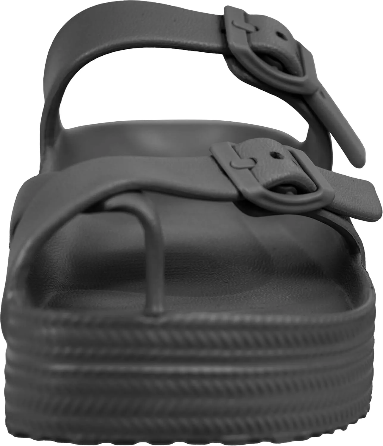 Weweya Womens Sandal with Arch Support - Adjustable Buckle Straps Beach Slides - Summer Lightweight Flip Flops Sandals