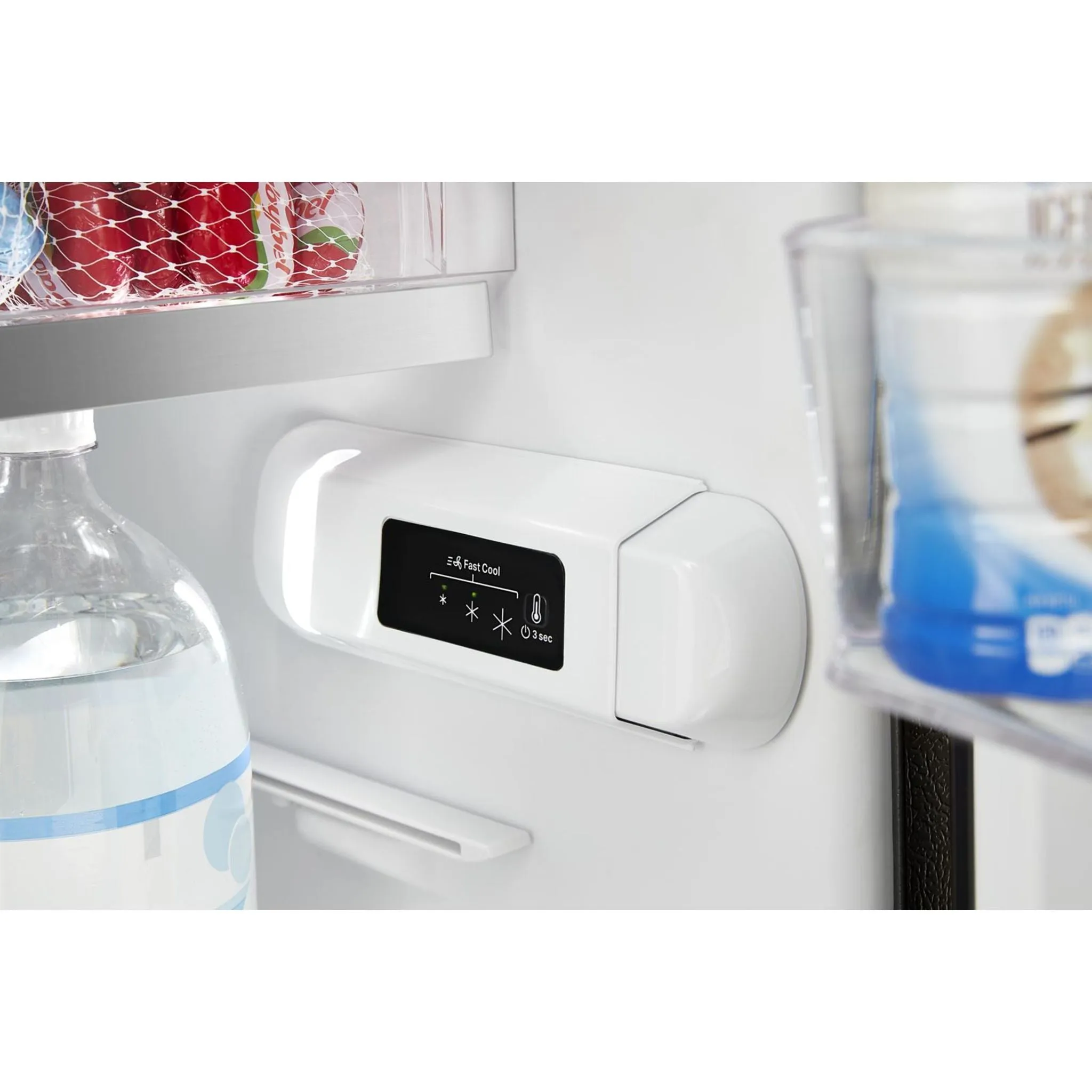 Whirlpool Top Mount Fridge (WRT312CZJB) - Black