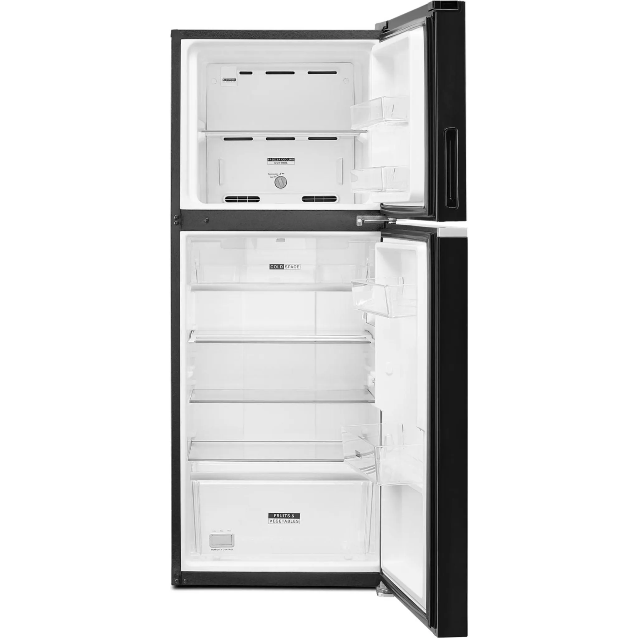 Whirlpool Top Mount Fridge (WRT312CZJB) - Black