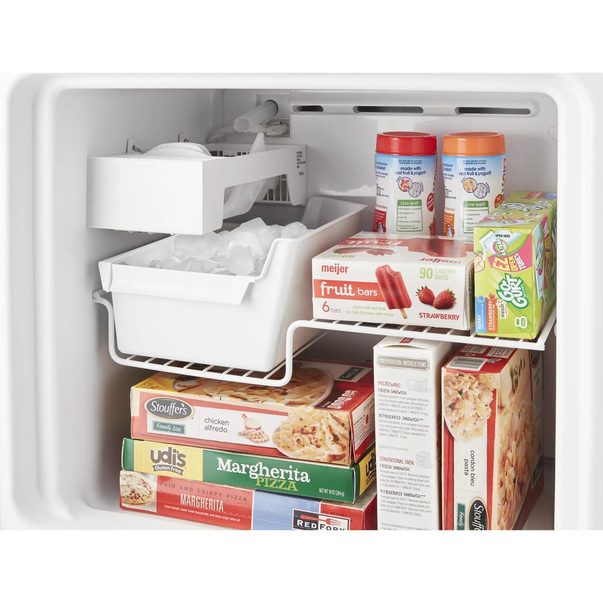 Whirlpool Top Mount Fridge (WRT312CZJB) - Black