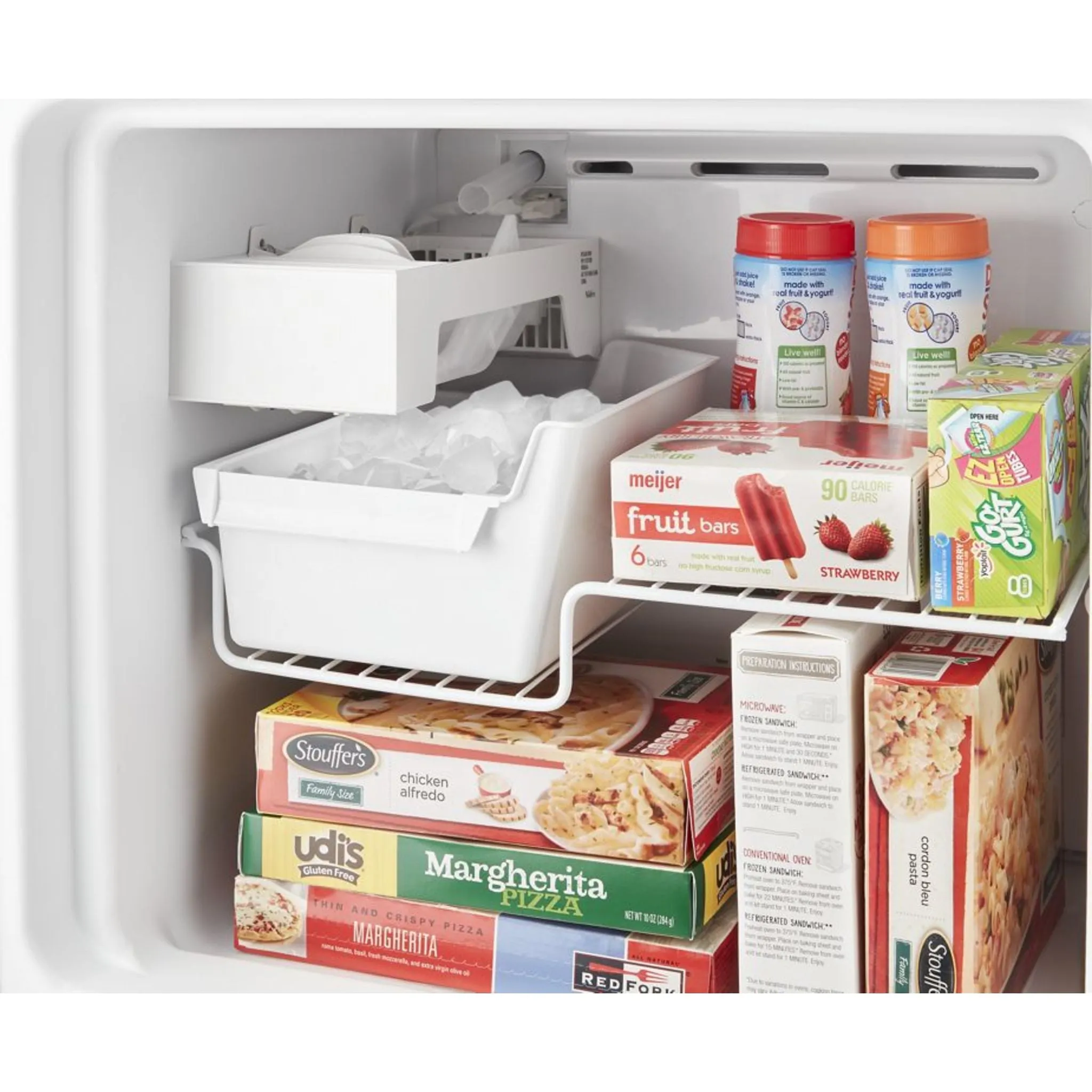 Whirlpool Top Mount Fridge (WRT312CZJB) - Black
