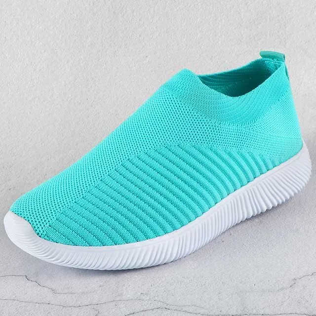 White Breathable Mesh Sneakers