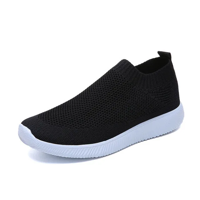 White Breathable Mesh Sneakers