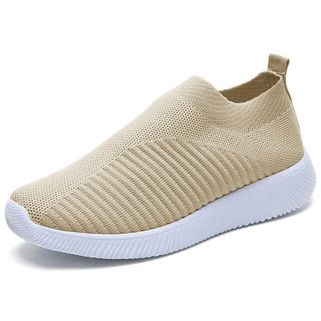 White Breathable Mesh Sneakers