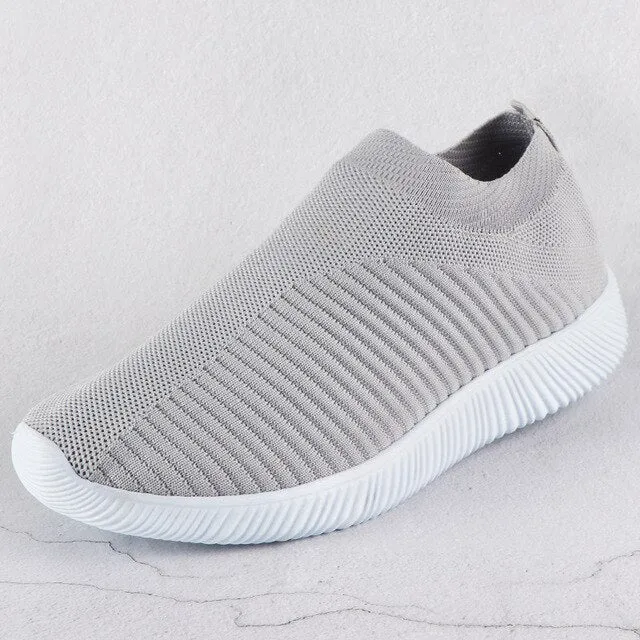 White Breathable Mesh Sneakers