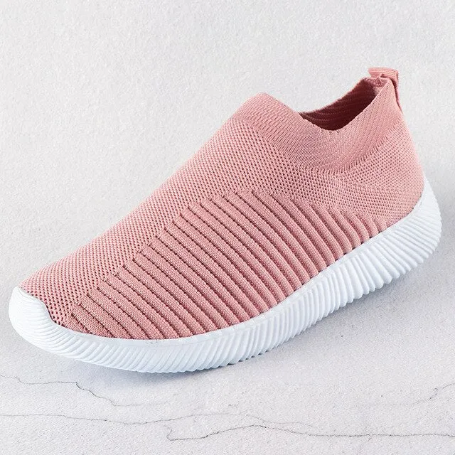 White Breathable Mesh Sneakers
