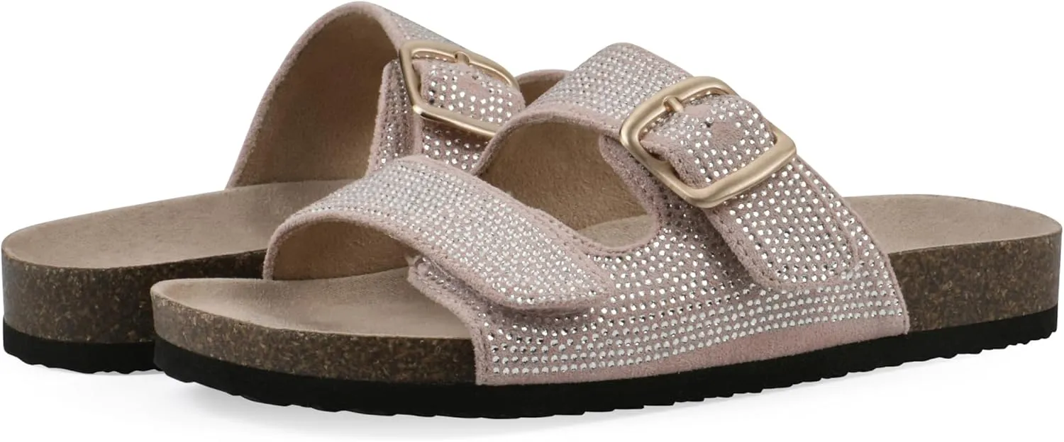 White Mountain Kids Girls' Granitas Double-Strap Slide Sandal