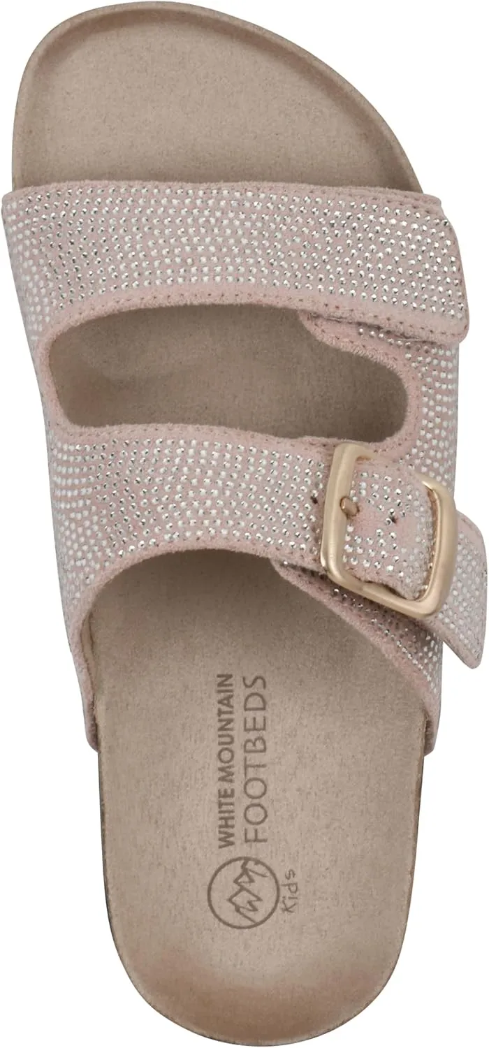 White Mountain Kids Girls' Granitas Double-Strap Slide Sandal