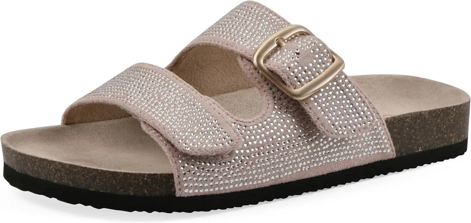 White Mountain Kids Girls' Granitas Double-Strap Slide Sandal