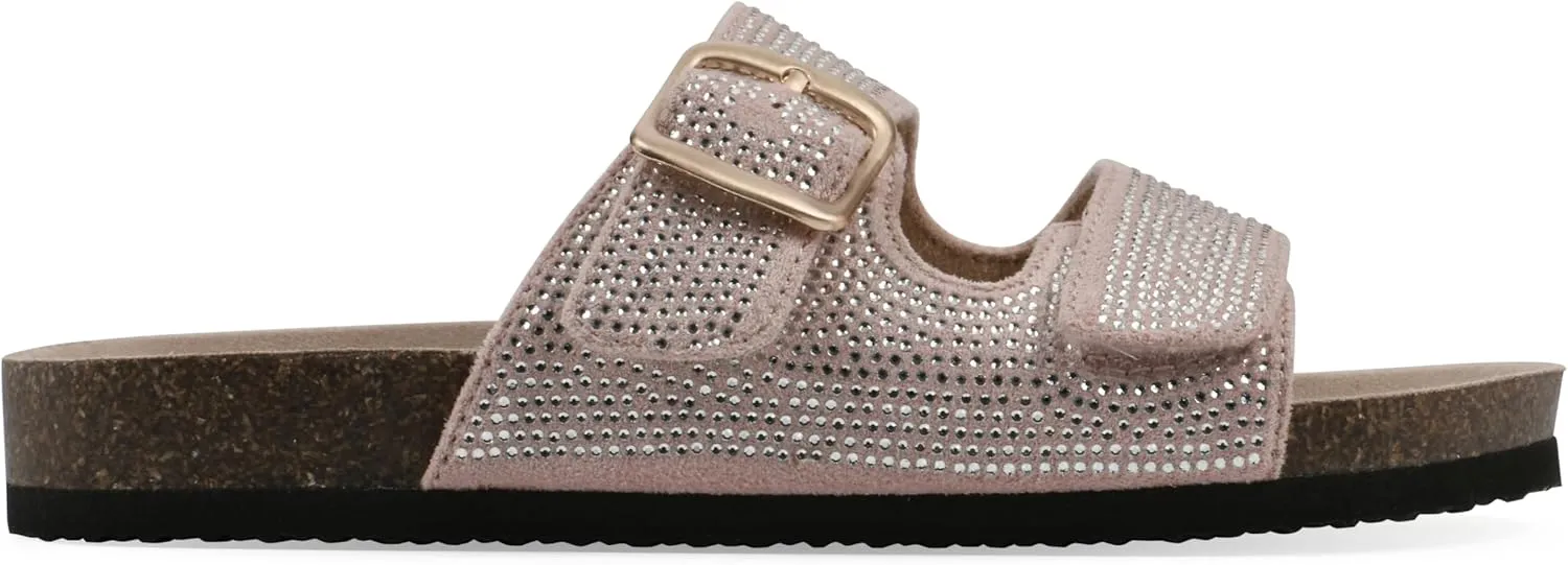 White Mountain Kids Girls' Granitas Double-Strap Slide Sandal