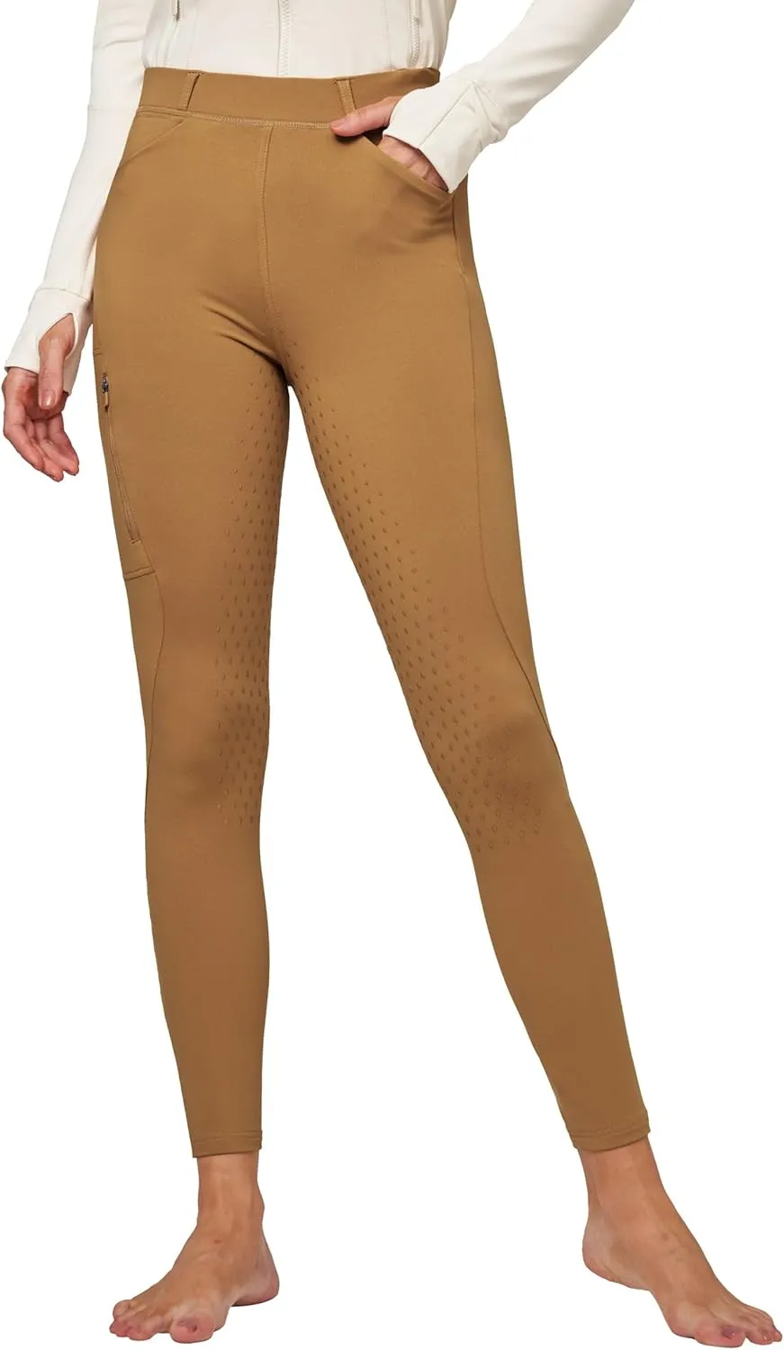 Willit Women's Fleece Riding Breeches Winter Horse Riding Pants Tights Equestrian Thermal Schooling Tights