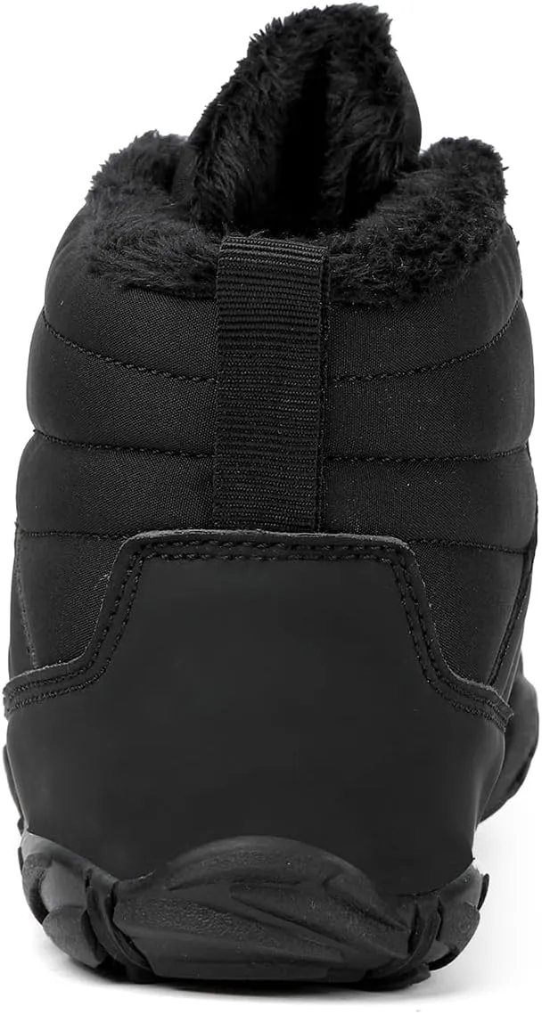 Winter Hike Barefoot Boots Womens,Warm Zero Drop Snow Boot Slip On Barefoot Footwear Men Wide Waterproof hike barefoot shoes Women Hiking Walking Outdoor