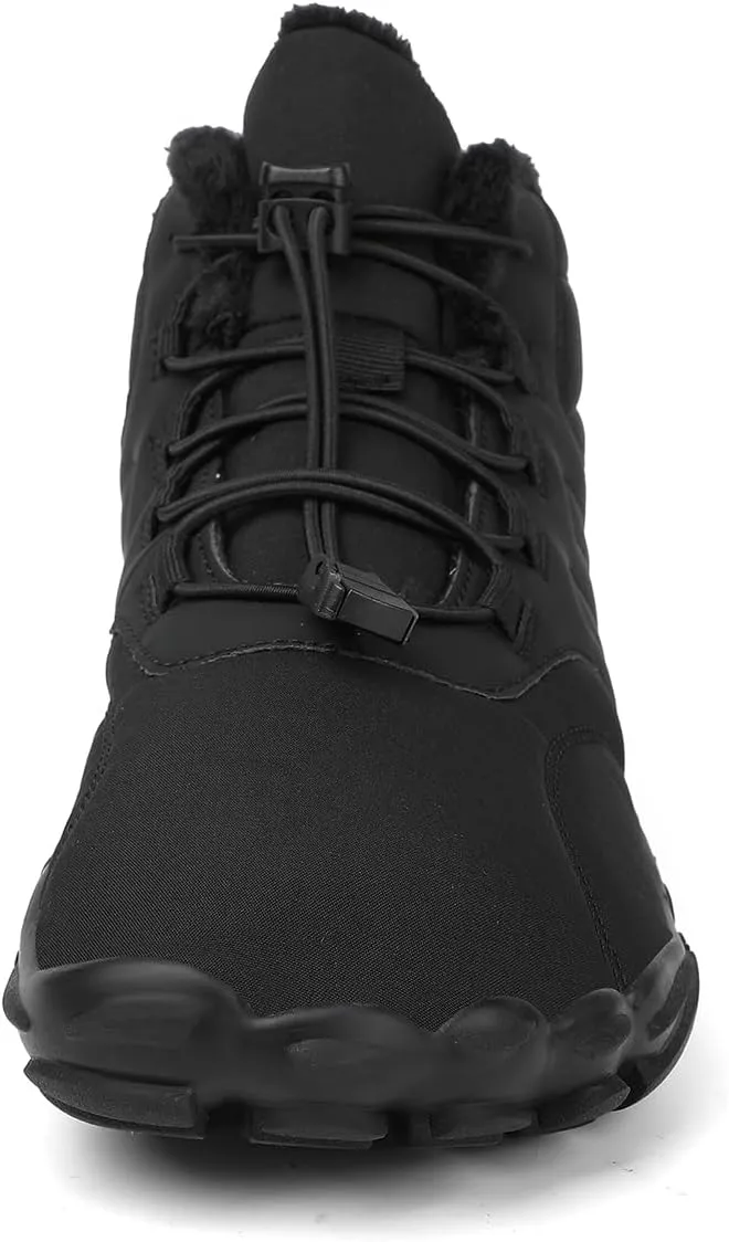 Winter Hike Barefoot Boots Womens,Warm Zero Drop Snow Boot Slip On Barefoot Footwear Men Wide Waterproof hike barefoot shoes Women Hiking Walking Outdoor