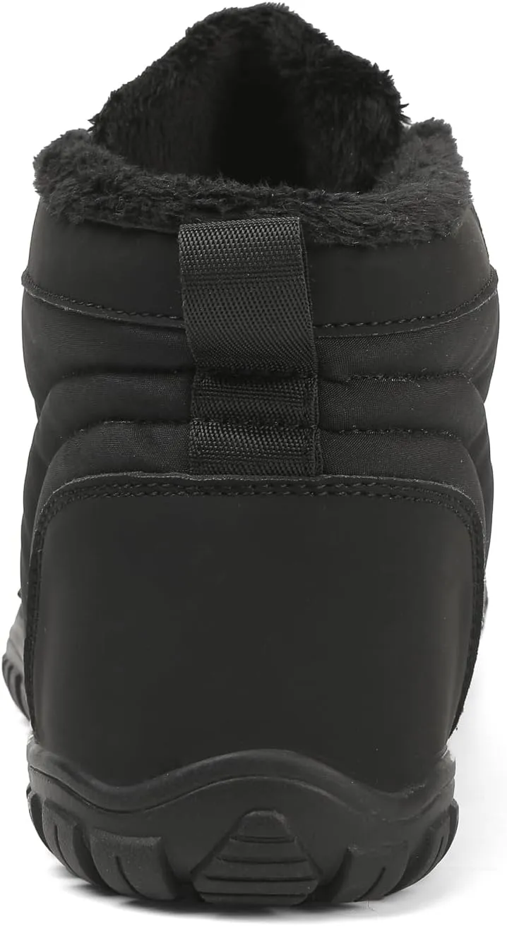 Winter Hike Barefoot Boots Womens,Warm Zero Drop Snow Boot Slip On Barefoot Footwear Men Wide Waterproof hike barefoot shoes Women Hiking Walking Outdoor