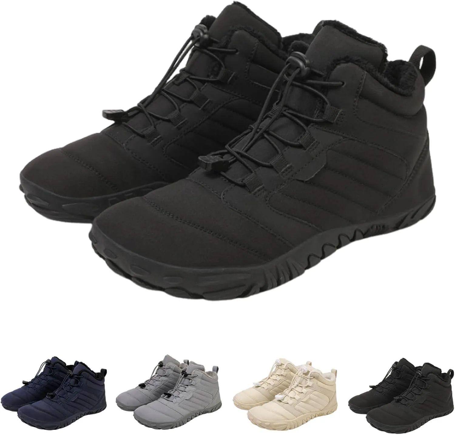 Winter Hike Barefoot Footwear Shoes Womens Mens Wide Toe Box Non-Slip Trail Running High Warm and Non-Slip Boots
