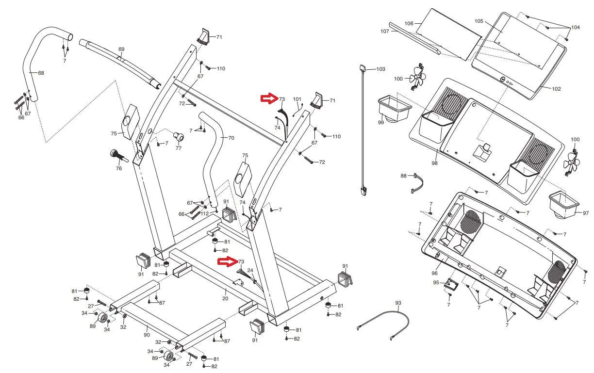 Wire Harness 225606 Works with FreeMotion Proform Pro 7000 2200 R Treadmill