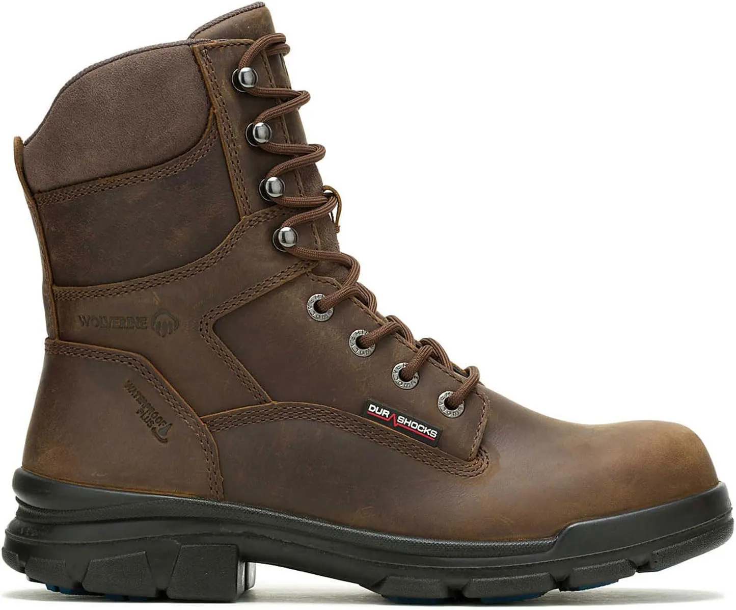 Wolverine Men's DuraShocks Sr Icon Waterproof CarbonMax 8" Construction Boot