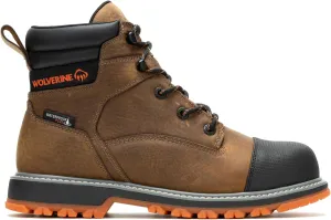 Wolverine Men's Floorhand Lx Cap Waterproof Steel Toe 6" Construction Boot