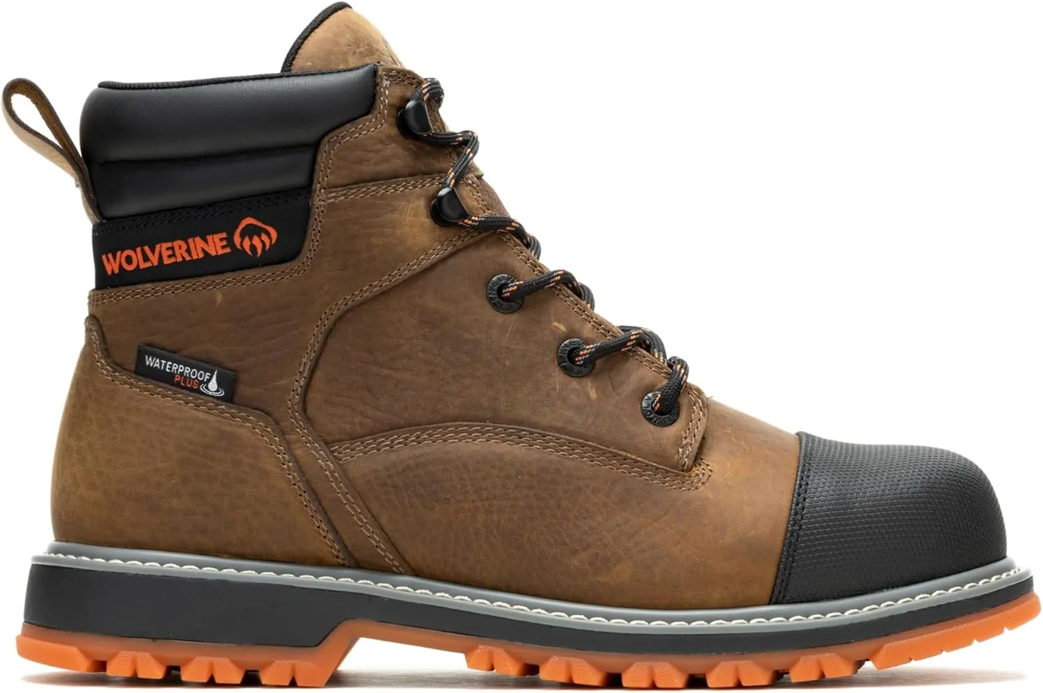 Wolverine Men's Floorhand Lx Cap Waterproof Steel Toe 6" Construction Boot