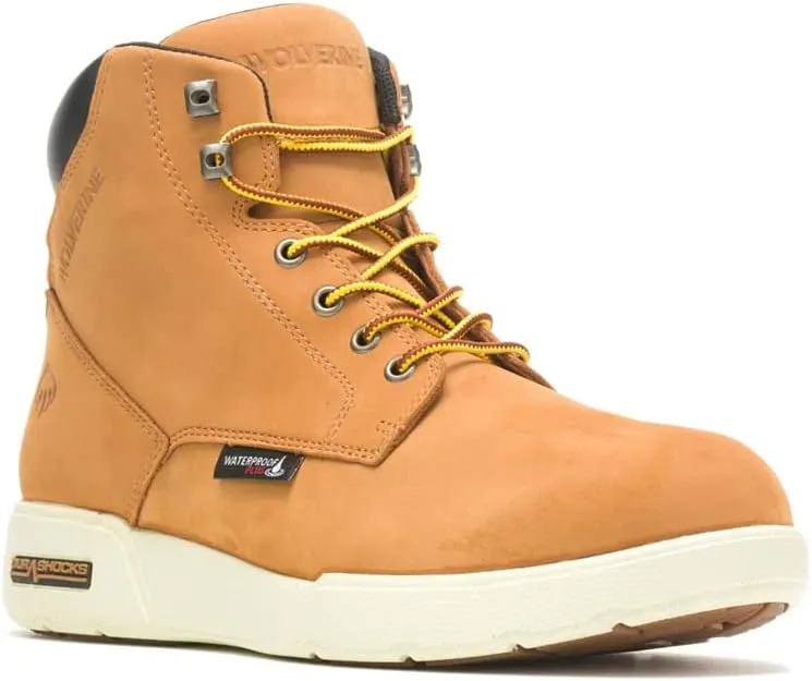 Wolverine Men's Kickstart Waterproof 6 Inch Construction Boot