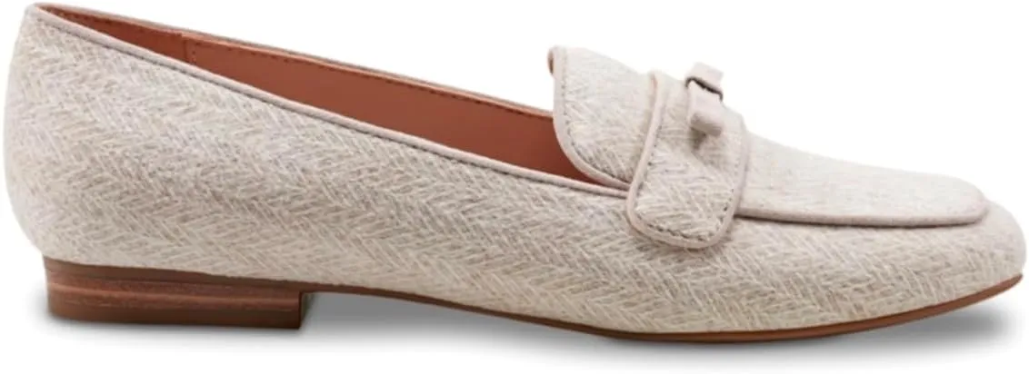 Women Bow Loafer Flats Suede Slip On Comfortable Flat Penny Loafers Closed Square Toe Two-Toned Flat Shoes Patchwork Office Ladies Work Loafers Dressy Casual Club Driver Flats Fall 4-11 M US