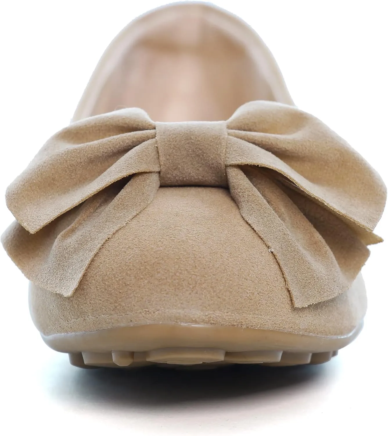 Women Classy Cute Bow-Knot Ballet Flats Round Toe Daily Cozy Comfort Slip on Flat Shoes