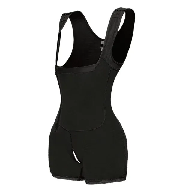 Women Open Bust Bodysuit Shaper With Adjustable Hooks