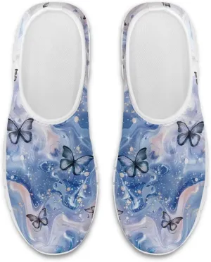 Women Sports Air Running Sneakers Lightweight Slide-in Casual Walking Shoes（White Sole）