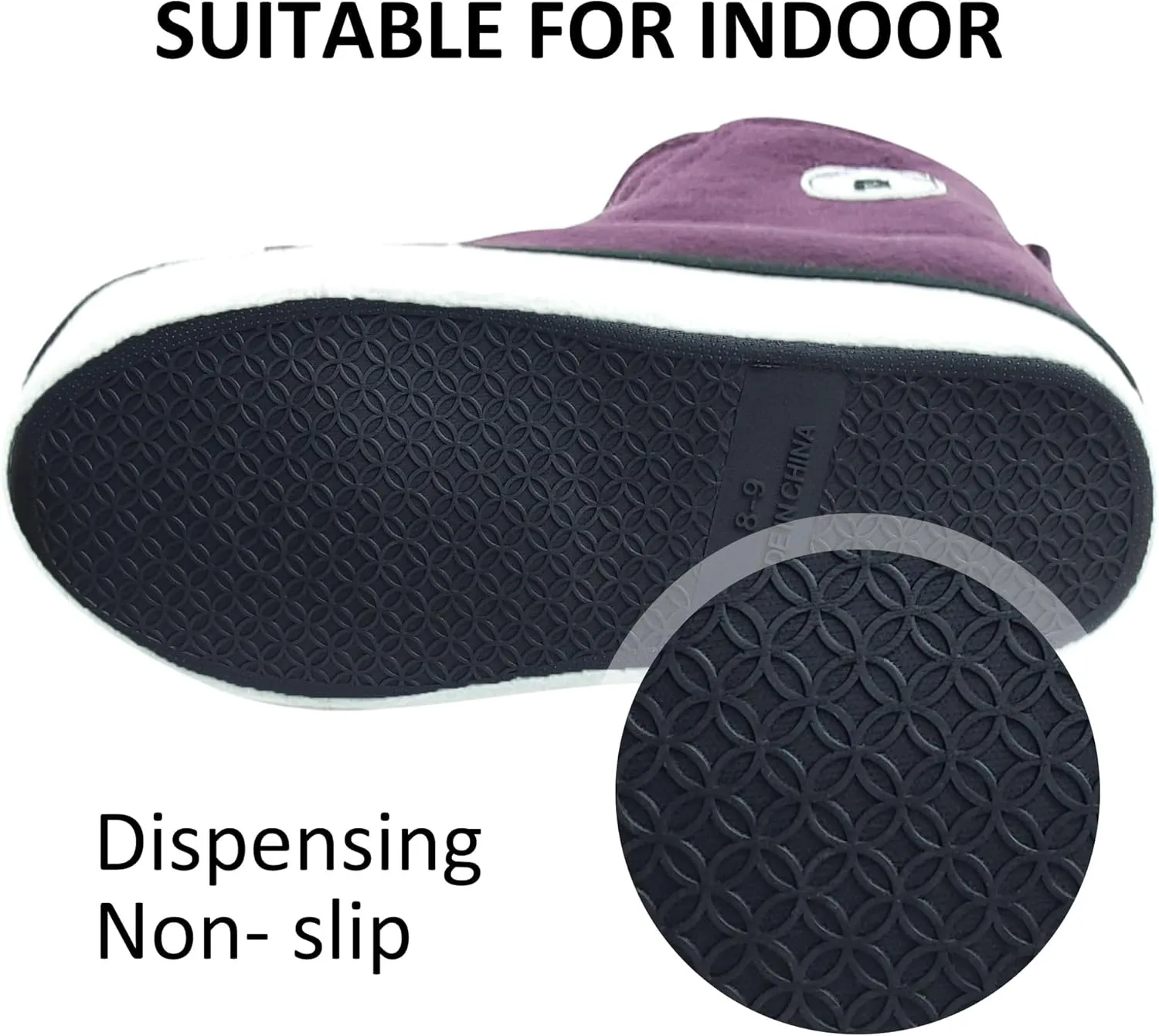 Women Warm Indoor Slipper Boots Women's Winter Anti-Slip Ankle Booties Slip On Fur Lined House Shoe