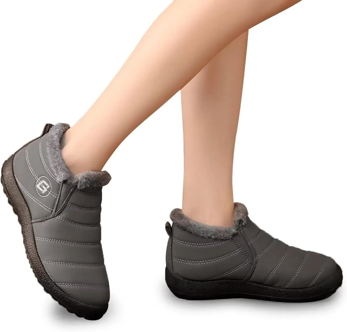 Women Winter Snow Boots Warm Ankle Boots Anti-Slip Waterproof Winter Shoes Slip On Booties Sneakers