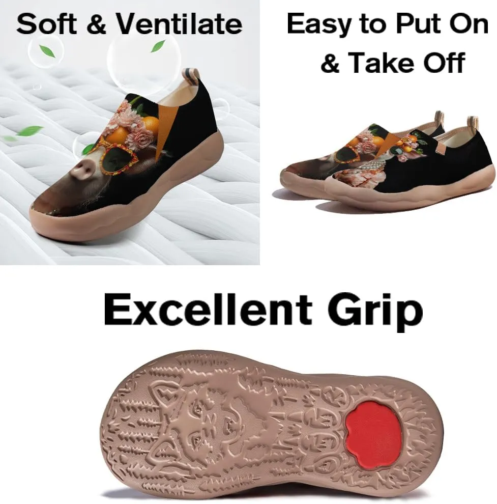 Women's Art Slip On Casual Loafers Lightweight Comfortable Sneakers Travel Shoes