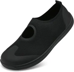 Women's Barefoot Shoes Wide Toe Box Walking Running Shoes Zero Drop Sole Minimalist Wide-Fit Shoes Breathable Lightweight Fashion Tennis Sneakers for Gym Sport