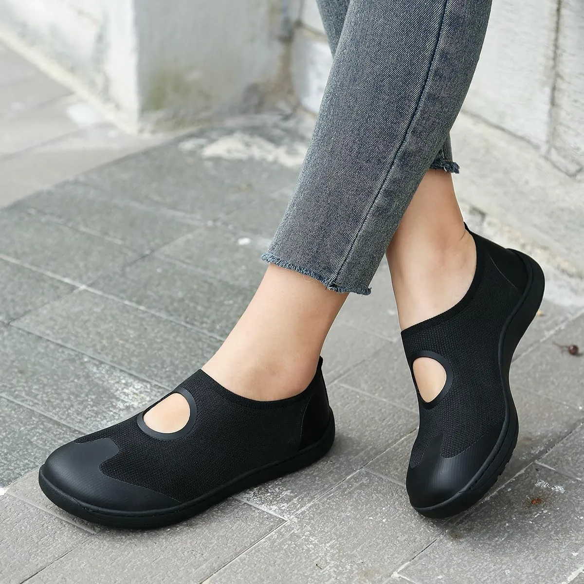 Women's Barefoot Shoes Wide Toe Box Walking Running Shoes Zero Drop Sole Minimalist Wide-Fit Shoes Breathable Lightweight Fashion Tennis Sneakers for Gym Sport