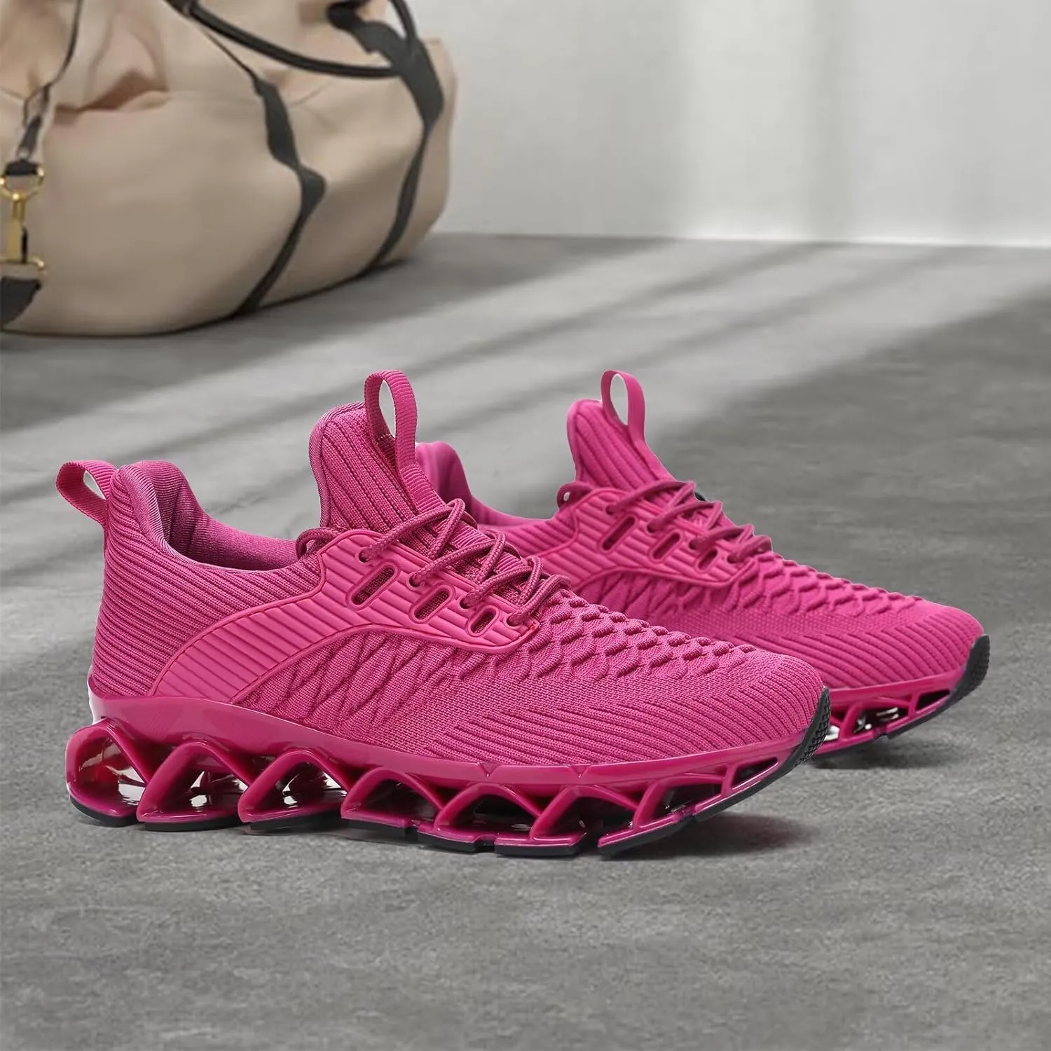 Women's Blade Running Shoes Ladies Fashion Sneakers Slip on Shoes Tennis Walking Athletic Shoes