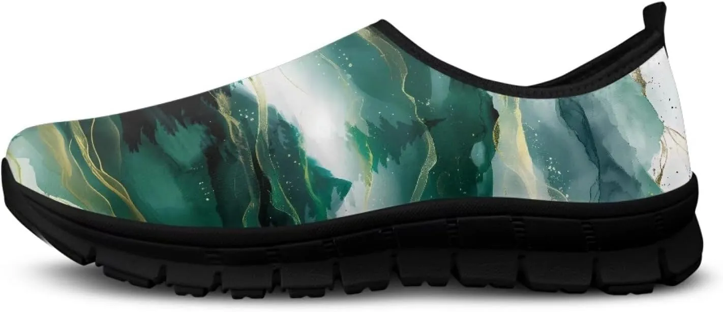 Womens Casual Sneakers Art Themed Slip On Walking Shoes for Women
