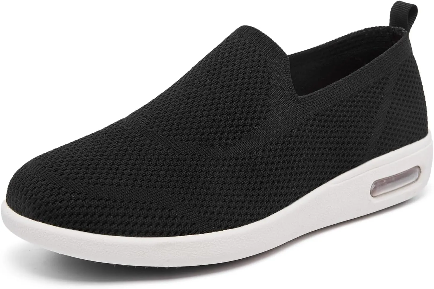Women's Casual Walking Shoes, Breathable Knitted Upper, Anti Slip Sole with air Cushion, Fashionable and Simple Design
