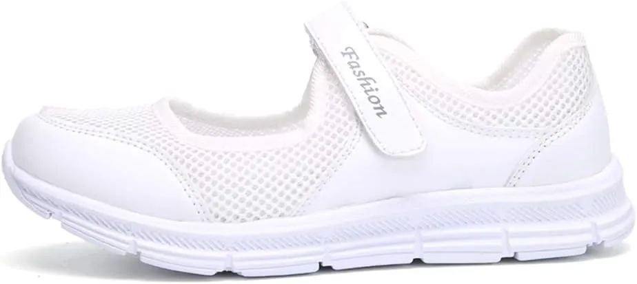 Women's Casual Walking Sneakers Lightweight Breathable Flat Mary Jane Shoes