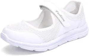 Women's Casual Walking Sneakers Lightweight Breathable Flat Mary Jane Shoes