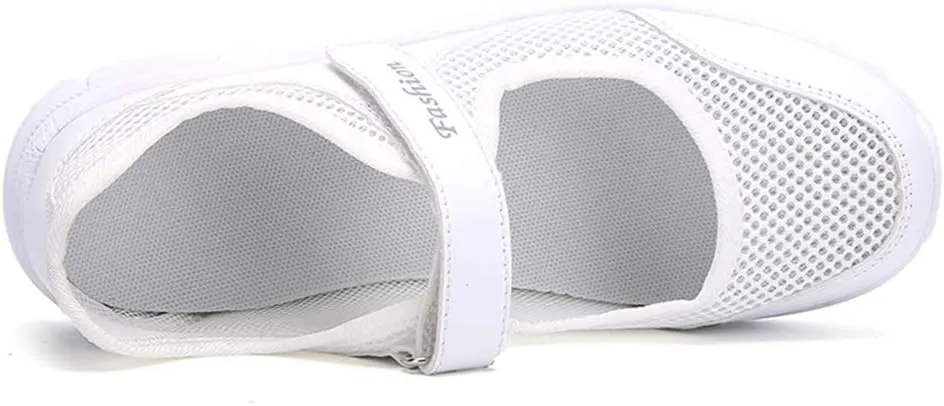 Women's Casual Walking Sneakers Lightweight Breathable Flat Mary Jane Shoes