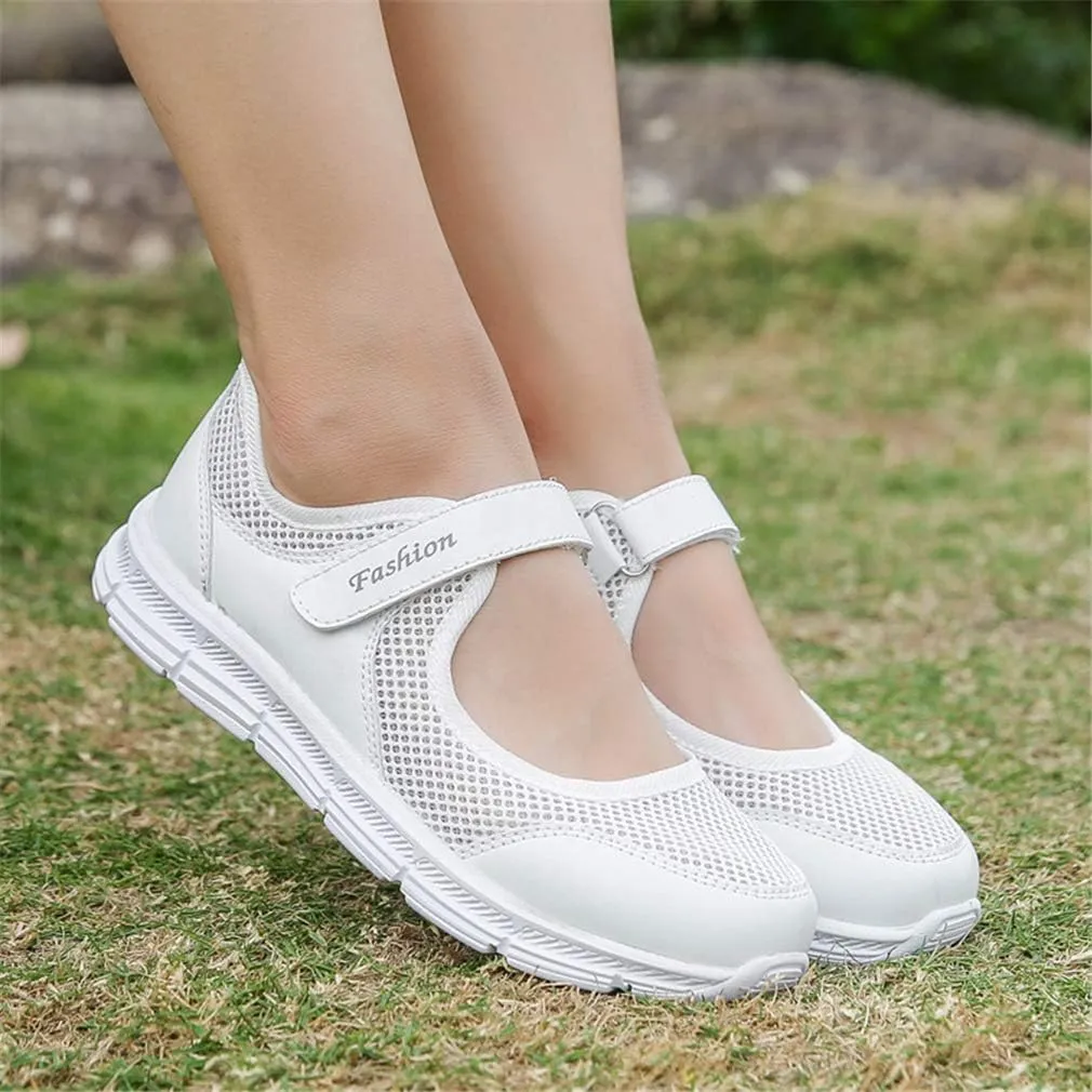 Women's Casual Walking Sneakers Lightweight Breathable Flat Mary Jane Shoes