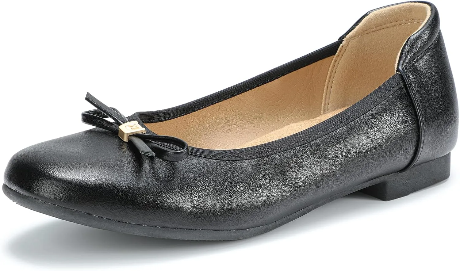 Women's Comfortable Ballet Flats Round Toe Flat Shoes for Women Bow Dressy Flats Shoes with Arch Support Insole